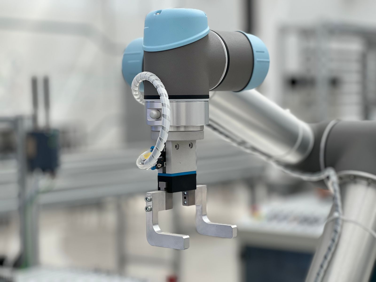 Dettaglio di un meccanismo robotico moderno